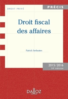 Couverture de l’ouvrage Droit fiscal des affaires 2015/2016