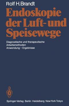 Couverture de l’ouvrage Endoskopie der Luft- und Speisewege