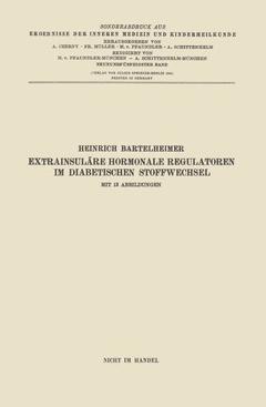 Couverture de l’ouvrage Extrainsuläre hormonale Regulatoren im diabetischen Stoffwechsel