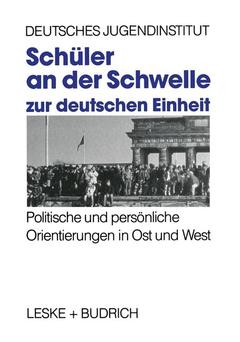 Couverture de l’ouvrage Schüler an der Schwelle zur deutschen Einheit
