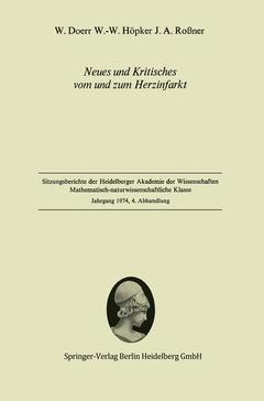 Cover of the book Neues und Kritisches vom und zum Herzinfarkt
