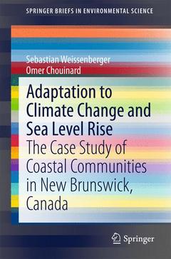 Couverture de l’ouvrage Adaptation to Climate Change and Sea Level Rise