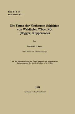 Couverture de l’ouvrage Die Fauna der Neuhauser Schichten von Waidhofen/Ybbs, NÖ. (Dogger, Klippenzone)