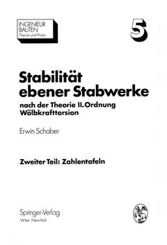 Couverture de l’ouvrage Stabilität ebener Stabwerke