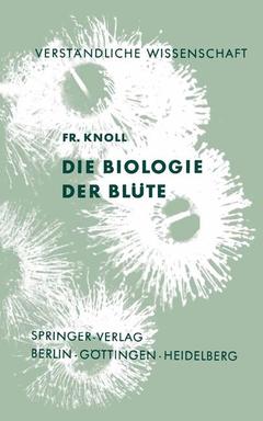 Couverture de l’ouvrage Die Biologie der Blüte