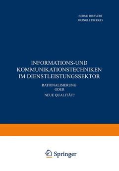 Couverture de l’ouvrage Informations- und Kommunikationstechniken im Dienstleistungssektor