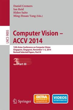 Cover of the book Computer Vision -- ACCV 2014