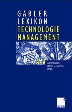 Couverture de l’ouvrage Gabler Lexikon Technologie Management