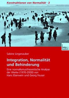 Couverture de l’ouvrage Integration, Normalität und Behinderung