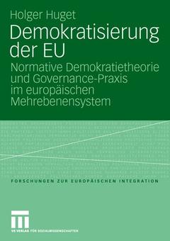 Couverture de l’ouvrage Demokratisierung der EU