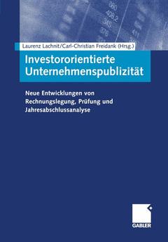 Cover of the book Investororientierte Unternehmenspublizität