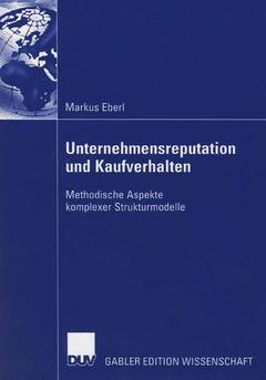 Cover of the book Unternehmensreputation und Kaufverhalten