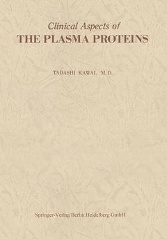 Couverture de l’ouvrage Clinical Aspects of The Plasma Proteins