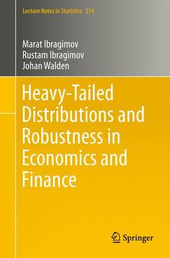 Couverture de l’ouvrage Heavy-Tailed Distributions and Robustness in Economics and Finance