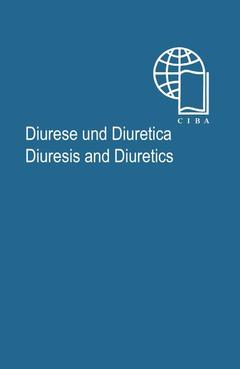 Couverture de l’ouvrage Diurese und Diuretica / Diuresis and Diuretics