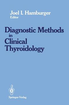 Couverture de l’ouvrage Diagnostics Methods in Clinical Thyroidology
