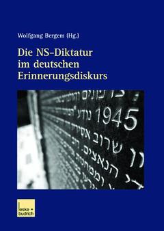 Couverture de l’ouvrage Die NS-Diktatur im deutschen Erinnerungsdiskurs