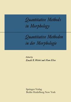 Couverture de l’ouvrage Quantitative Methods in Morphology / Quantitative Methoden in der Morphologie