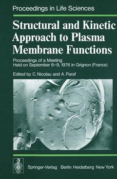 Couverture de l’ouvrage Structural and Kinetic Approach to Plasma Membrane Functions