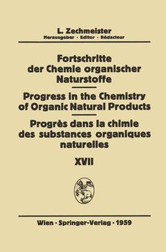 Couverture de l’ouvrage Fortschritte der Chemie Organischer Naturstoffe / Progress in the Chemistry of Organic Natural Products / Progrès dans la Chimie des Substances Organiques Naturelles