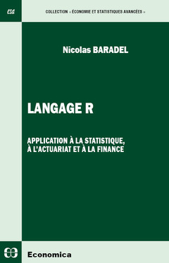Cover of the book Langage R - application à la statistique, à l'actuariat et à la finance