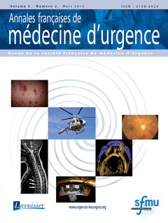 Cover of the book Annales françaises de médecine d'urgence Vol. 5 n°2 - Mars-Avril 2015