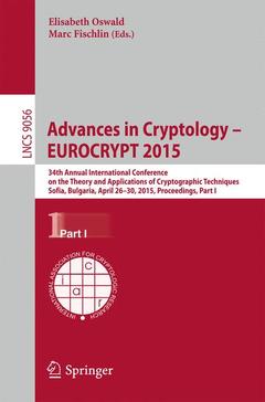 Couverture de l’ouvrage Advances in Cryptology - EUROCRYPT 2015