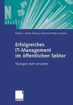 Couverture de l’ouvrage Erfolgreiches IT-Management im öffentlichen Sektor