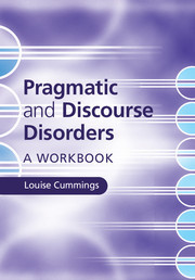 Couverture de l’ouvrage Pragmatic and Discourse Disorders