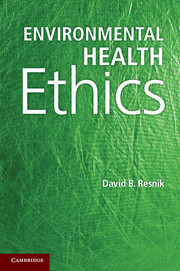 Couverture de l’ouvrage Environmental Health Ethics