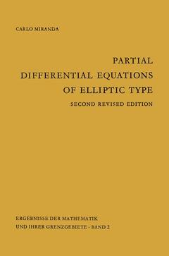Couverture de l’ouvrage Partial Differential Equations of Elliptic Type