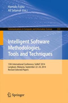 Couverture de l’ouvrage Intelligent Software Methodologies, Tools and Techniques