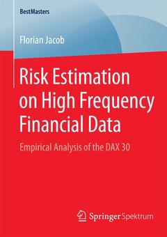 Couverture de l’ouvrage Risk Estimation on High Frequency Financial Data