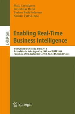 Couverture de l’ouvrage Enabling Real-Time Business Intelligence
