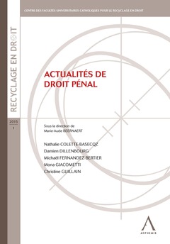 Cover of the book actualités de droit pénal