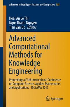 Cover of the book Advanced Computational Methods for Knowledge Engineering