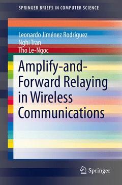 Cover of the book Amplify-and-Forward Relaying in Wireless Communications