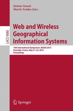 Couverture de l’ouvrage Web and Wireless Geographical Information Systems