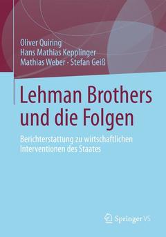 Couverture de l’ouvrage Lehman Brothers und die Folgen