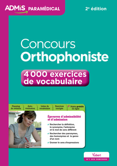 Couverture de l’ouvrage Concours Orthophoniste