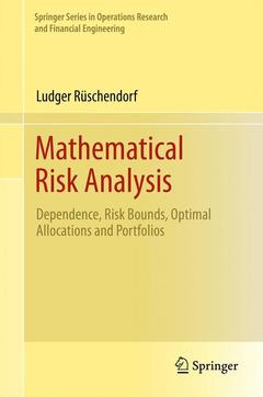 Couverture de l’ouvrage Mathematical Risk Analysis