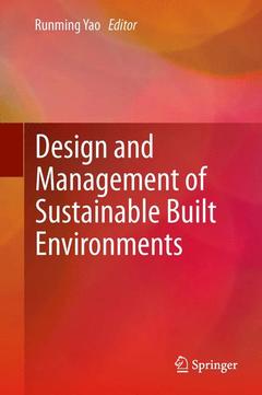 Couverture de l’ouvrage Design and Management of Sustainable Built Environments