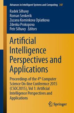 Couverture de l’ouvrage Artificial Intelligence Perspectives and Applications