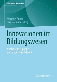 Couverture de l’ouvrage Innovationen im Bildungswesen