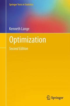 Couverture de l’ouvrage Optimization