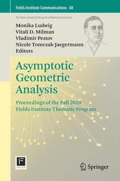 Couverture de l’ouvrage Asymptotic Geometric Analysis