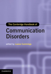 Cover of the book The Cambridge Handbook of Communication Disorders