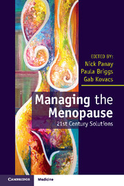 Couverture de l’ouvrage Managing the Menopause