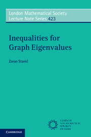 Couverture de l’ouvrage Inequalities for Graph Eigenvalues