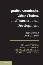 Couverture de l’ouvrage Quality Standards, Value Chains, and International Development